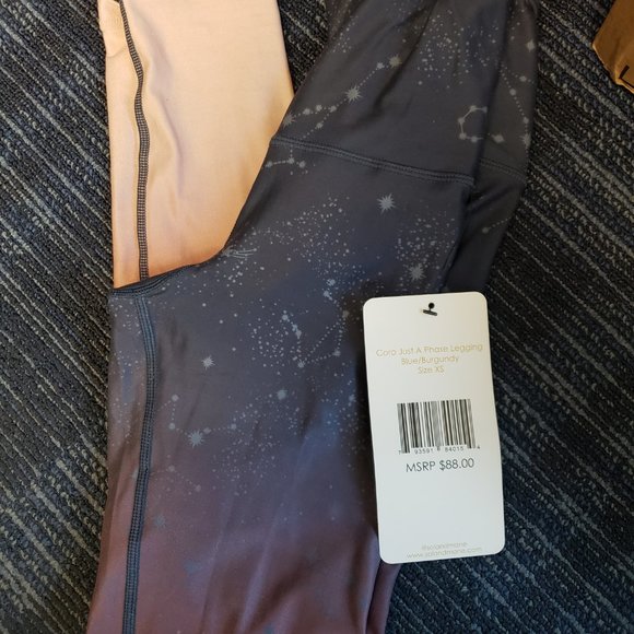 Cora Phase Legging, Blue/Burgundy (Sol and Mane) - Picture 3 of 3